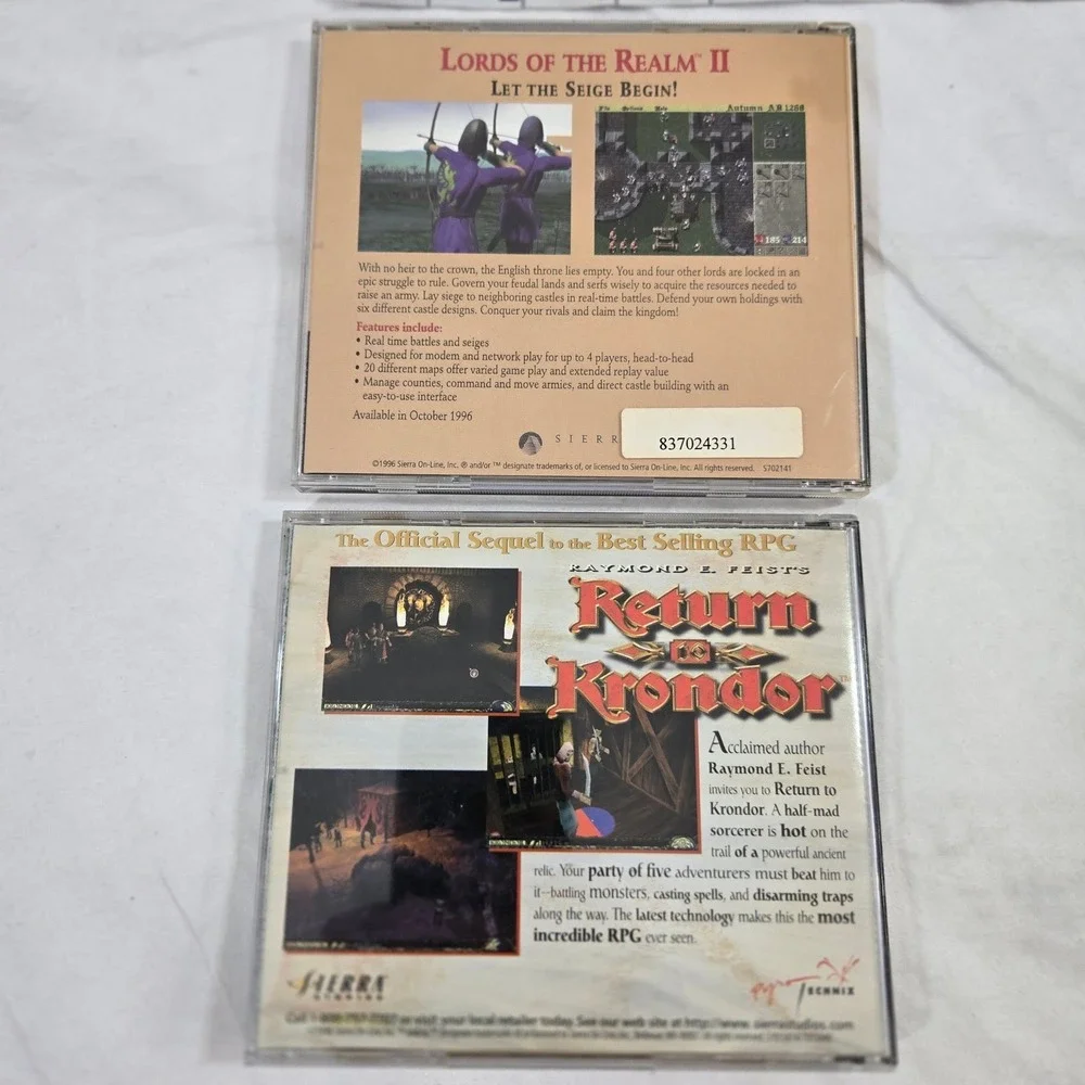Caesar II III‎ PC Game Lot Sierra Vintage 1995 1998 Windows 95 Retro Strategy